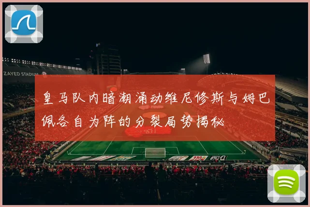 皇马队内暗潮涌动维尼修斯与姆巴佩各自为阵的分裂局势揭秘